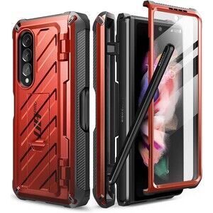 SUPCASE Military-Grade Protection Case Cover For Samsung Galaxy Z Fold3 Red